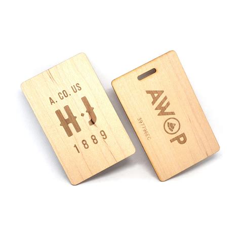 Custom Printed Wood RFID Cards 